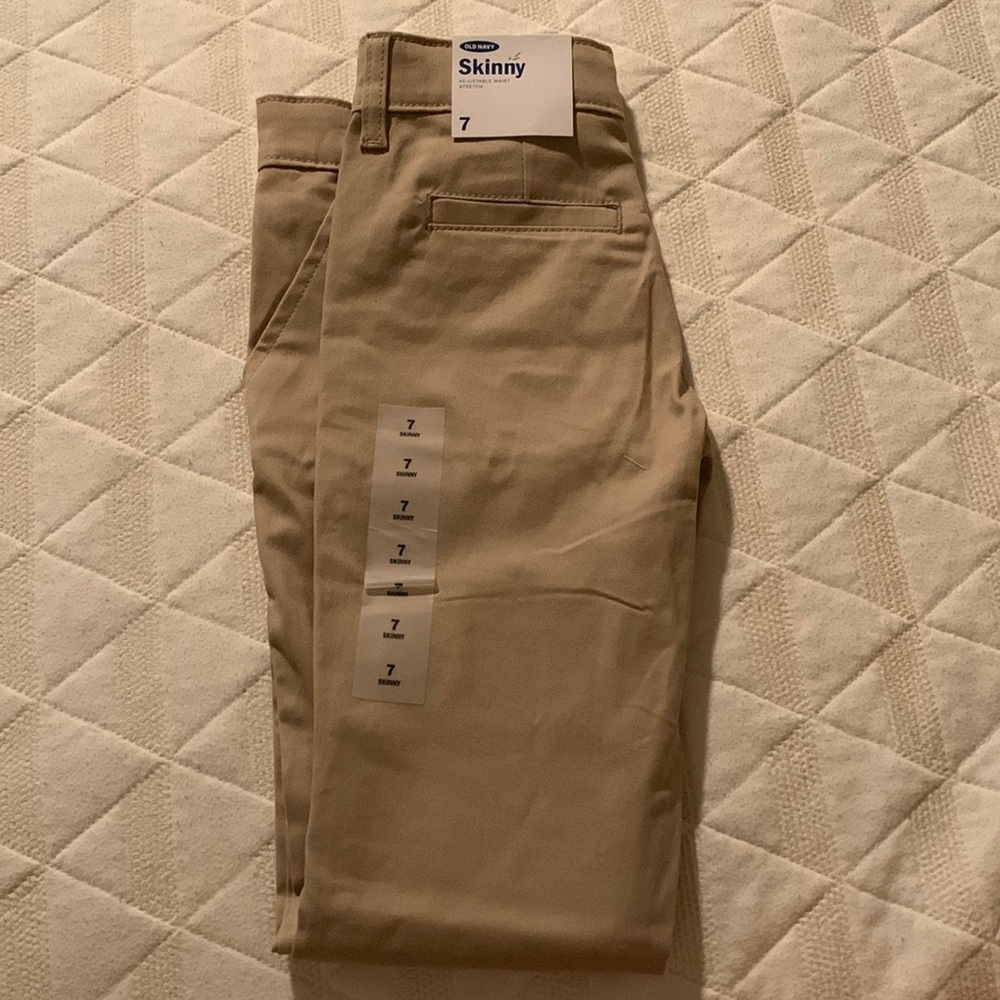 Old Navy - skinny adjustable stretch waist uniform pants
